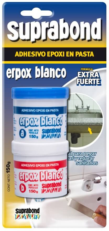 Adhesivo Erpox Blanco Epoxi En Pasta Suprabond